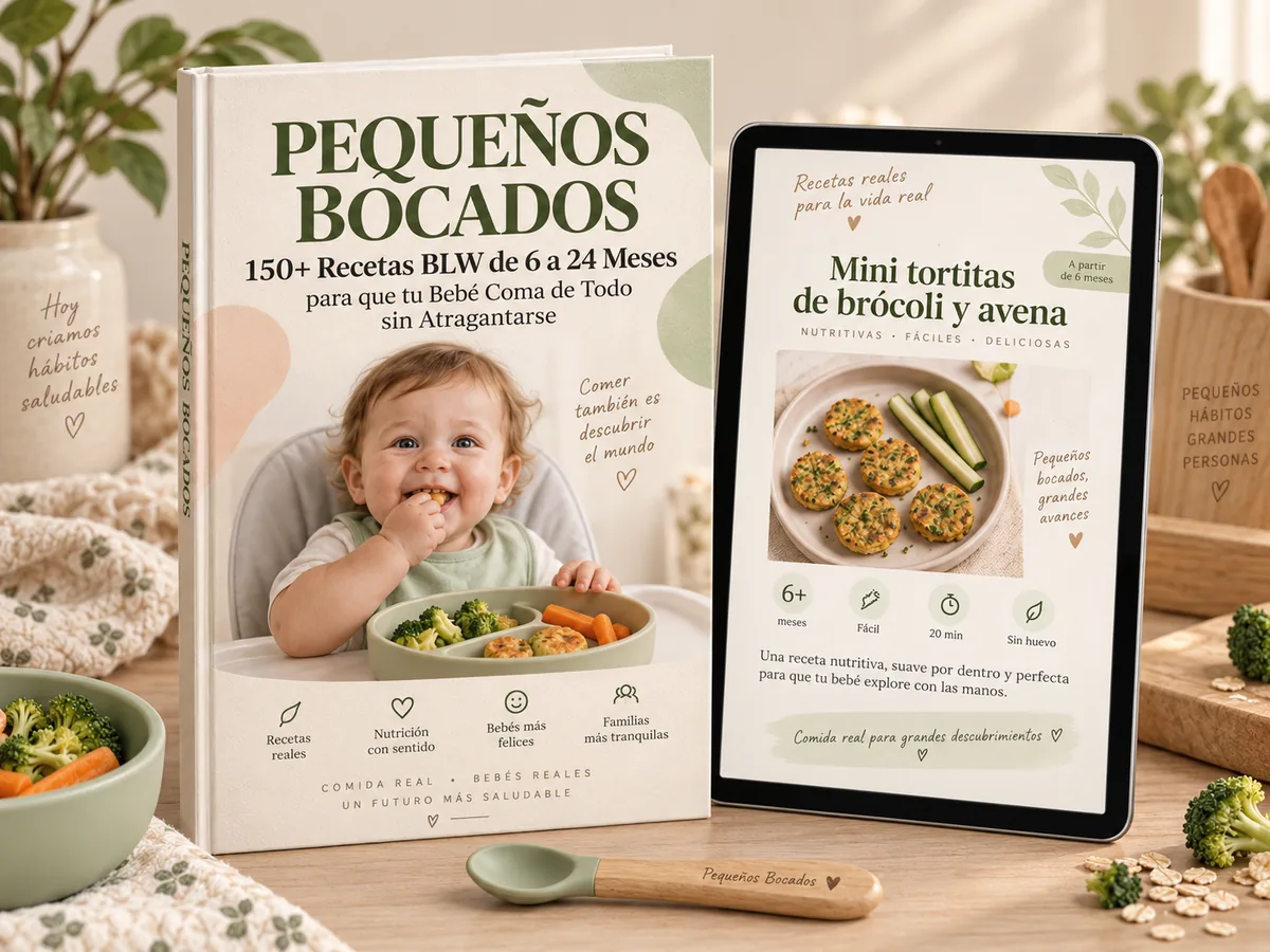 Recetario Pequeños Bocados y receta práctica para bebé